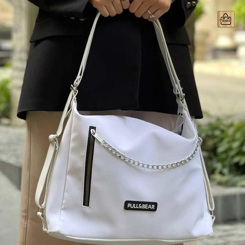کیف دستی دوشی کوله دخترانه سه حالته مدل برشکا کد 1193