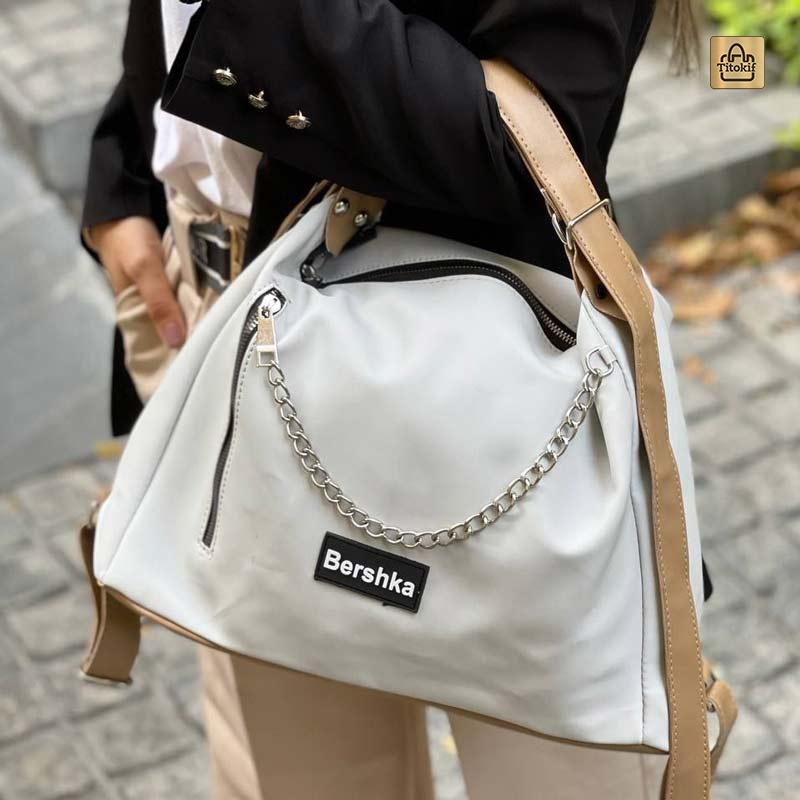 کیف دستی دوشی کوله دخترانه سه حالته مدل برشکا کد 1193