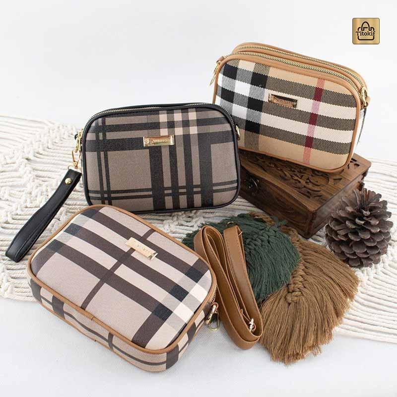 کیف دوشی دستی دخترانه باربری کد 4547